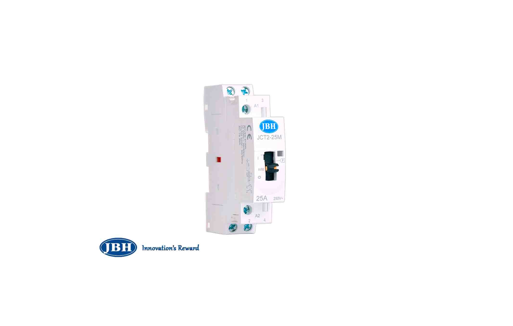 رله ضربه‌ای 2 پل 24 ولت DC دستی / اتوماتیک 16A یک باز یک بسته